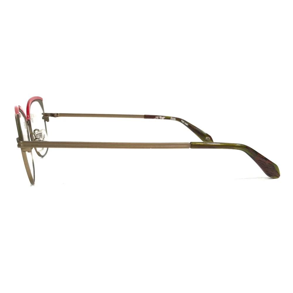 J.F. Rey Petite Eyeglasses Frames PM078 3050 Red Matte Bronze Cat Eye 48-15-140